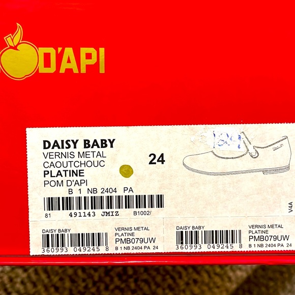 PomD’api girl’s dress shoes size EU24 Golden - Picture 4 of 4